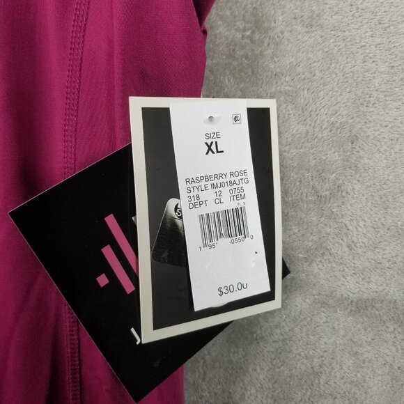 Womens Raspberry Rose J. Dow Fitness Bodysuit Workout Polyester Stretch Size XL - Picture 3 of 9